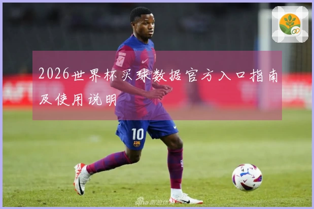 2026世界杯买球数据官方入口指南及使用说明